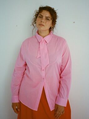 Wray Women's Pink Button-Front Blouse